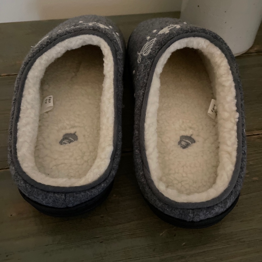 Acorn Womens Gray Talara Slippers Size 6.5 / 7 - Picture 4 of 8
